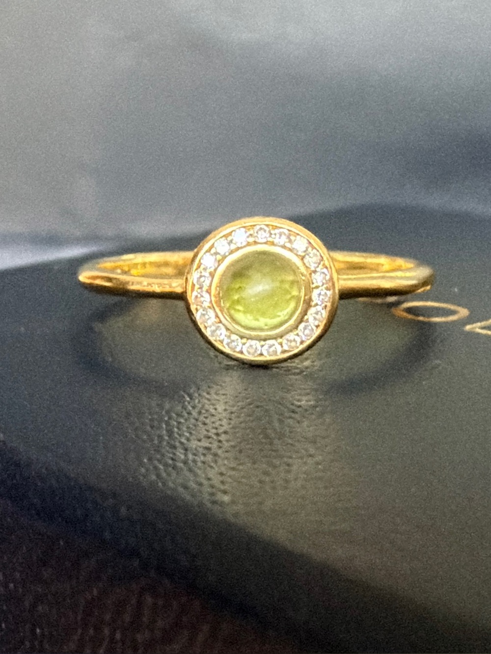 Ippolita 18k Gold Peridot w Diamonds Lolipop Mini Ring -6.5 Like NEW - Picture 10 of 11